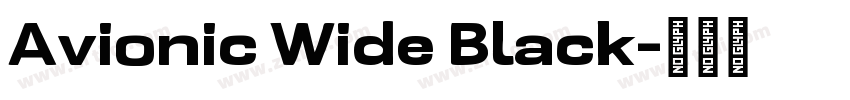 Avionic Wide Black字体转换